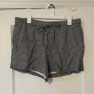 Abercrombie & Fitch Monochrome Gingham Shorts